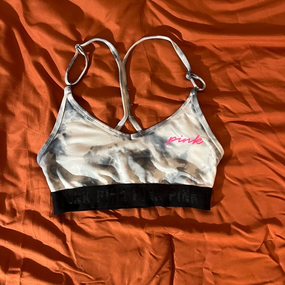 Pink Sport Sports Bra with Padding - Picture 1 of 3